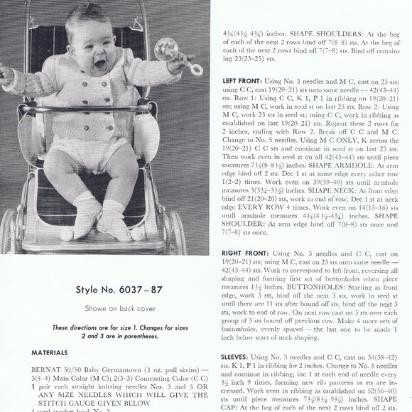 Bernat Shirts & Tops 96 Bernat Baby Clothes Germantown Book 87